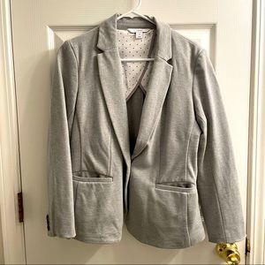 Old Navy unlined grey ponte knit blazer